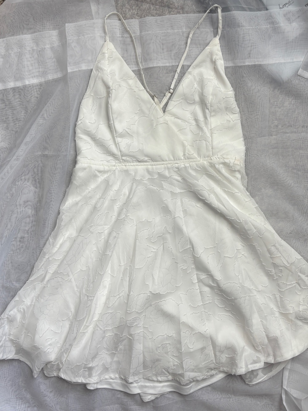 Lulus White Lace Mini Dress - XL